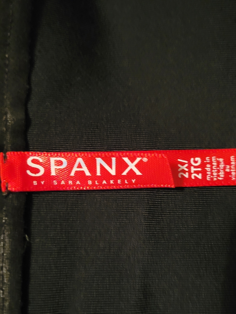 SPANX Faux Leather Mini Skirt A-Line Skater Black Size 2X Y2K Quiet Luxury - Picture 3 of 5